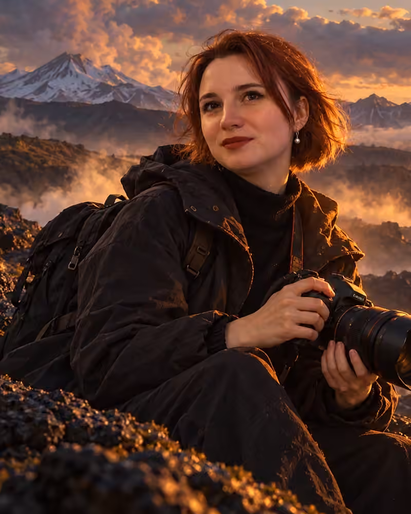 Kamchatka outdoor photoshoot